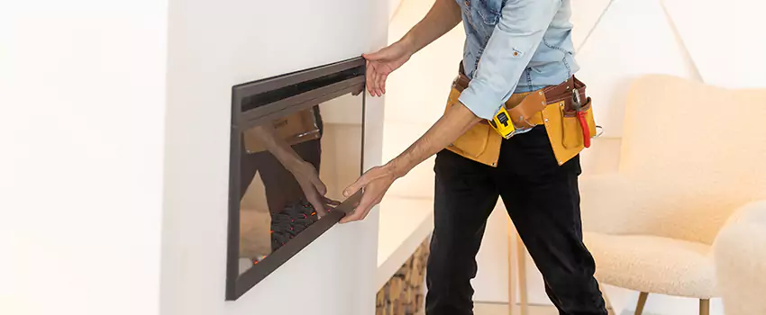 Metal Fireplace Installation in Auburn, Maine