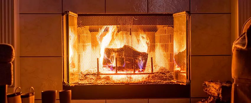 Mendota Hearth Landscape Fireplace Installation in Auburn, Maine