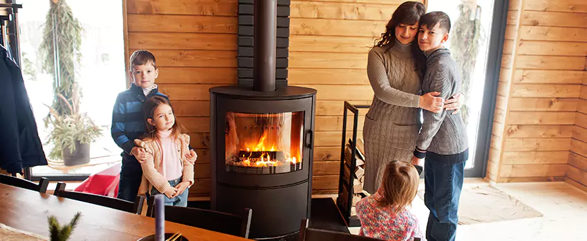 Morso Cast Iron Fireplace Insert Installation in Auburn, Maine