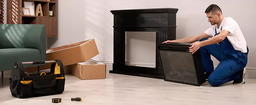 Old Rusted Metal Fireplace Repair And Replacement in Auburn, ME